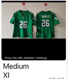 Authentic Eagles Football Jersey Brand New
