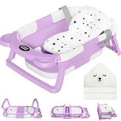 Collapsible baby bathtub