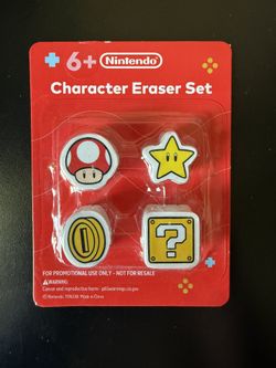 Nintendo Character Eraser Set (Promo)