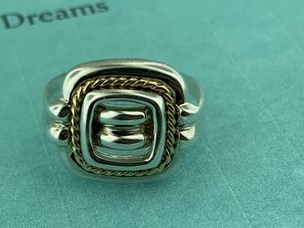 Sterling Silver & 18k Gold Tiffany & CO ring