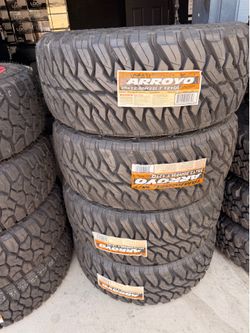 35x12.50r22 Arroyo Tires nuevas con 50,000 millas de garantía las 4