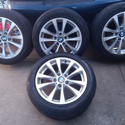 17" OEM BMW Wheels And Run Flat Tires