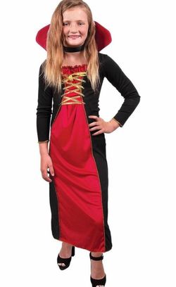 Girls Vampire Halloween Costume Dress size 12/14