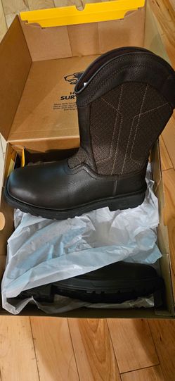 Steel toe men's boots