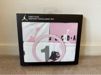 Jordan First Year Bodysuit and Blanket Set