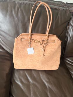 New Look Tan Suede Tote Handbag