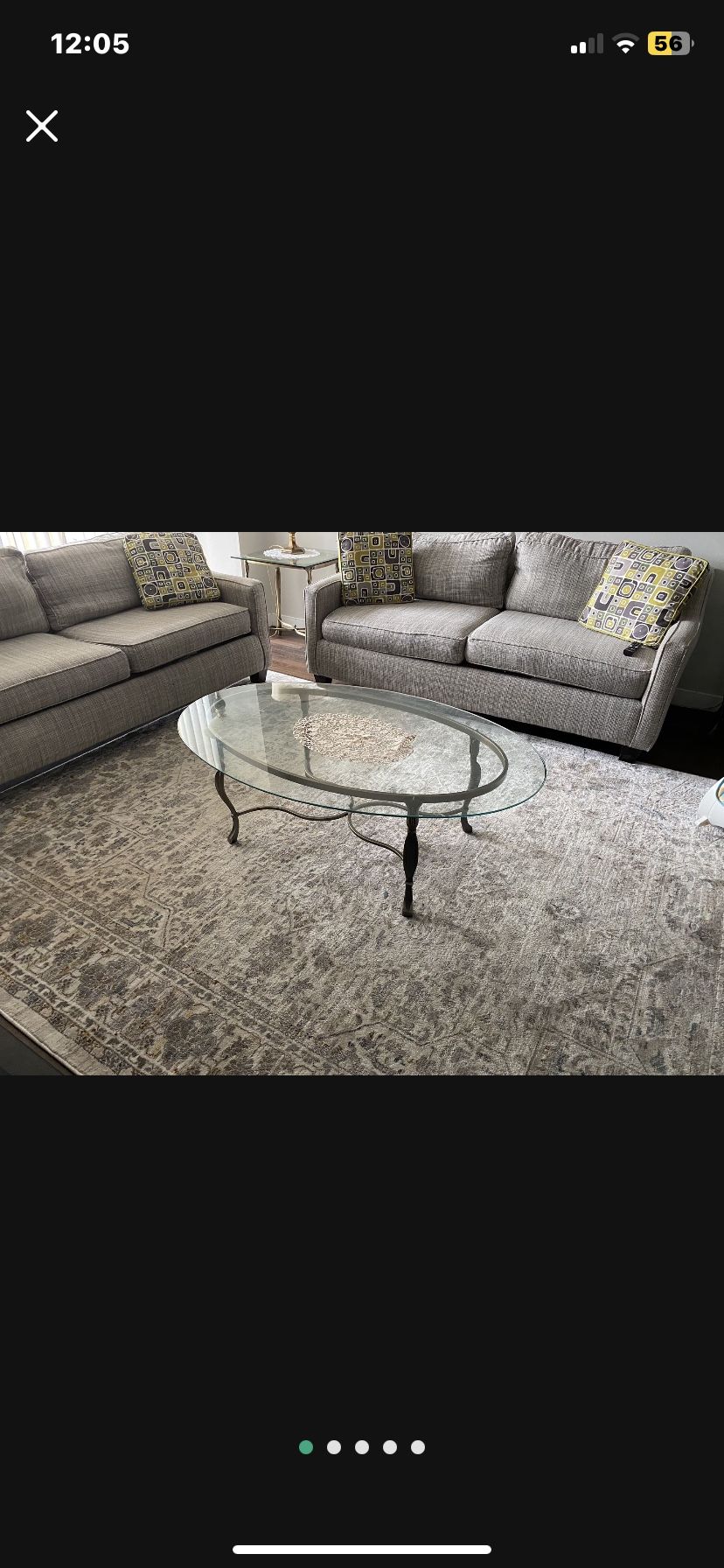 2 Couches Only Cash/ No Table