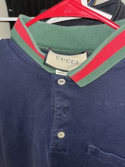 Vintage Gucci Polo Shirt - Web-collar piqué polo shirt