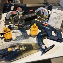 18V Ryobi Multi Power Tool Set w/case And Extras