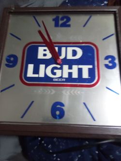 Bud Light Beer Advertising Wall Clock