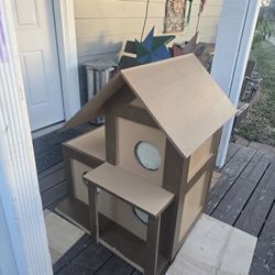 Little Cat House 3 Rooms Carpet Inside And Carpet Door