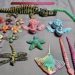 3d print snake turtles alligators etc 