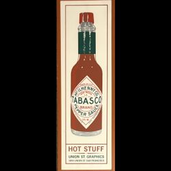 Tabasco Hot Sauce Framed Pop Art