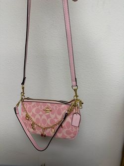 Coach purse with 2 straps and chain, new