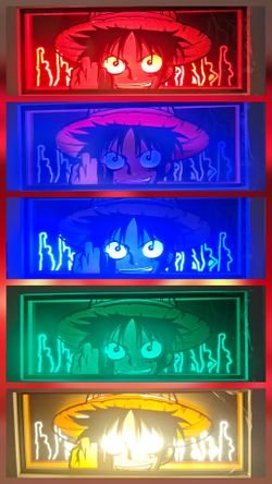 One Piece Luffy LED Light Box Panel