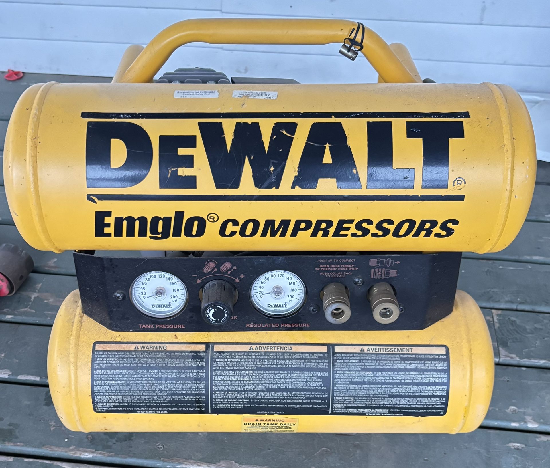 Air Compressor w/hoses, staple & nail gun