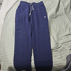 XXS Figs Navy Blue Scrub Pants 