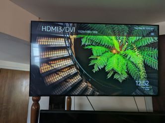 55 inch Samsung TV and mount