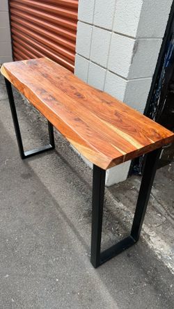 live edge console table entry table sofa table solid wood top L47”*D14”*H31”(address in description)  👇delivery 🚚 available within 15 miles for extr
