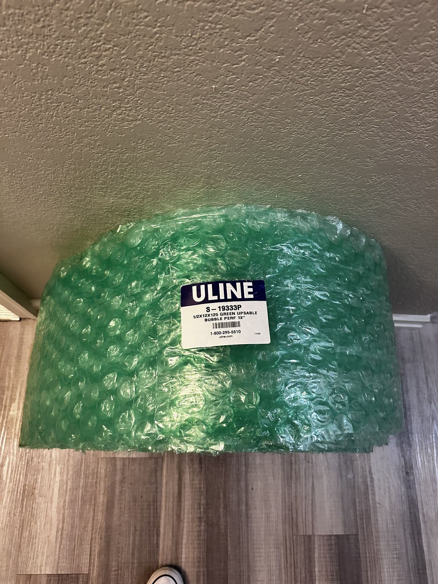 UPSable Eco-Friendly Bubble Roll - 12" x 125', 1⁄2", Perforated