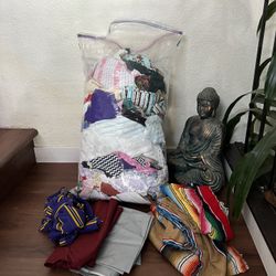 Huge Bag Of Fabric Material Scraps 
