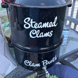 Speckled Enamel Double Steamer 