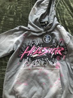 Pink And Grey Hellsater Hoodie