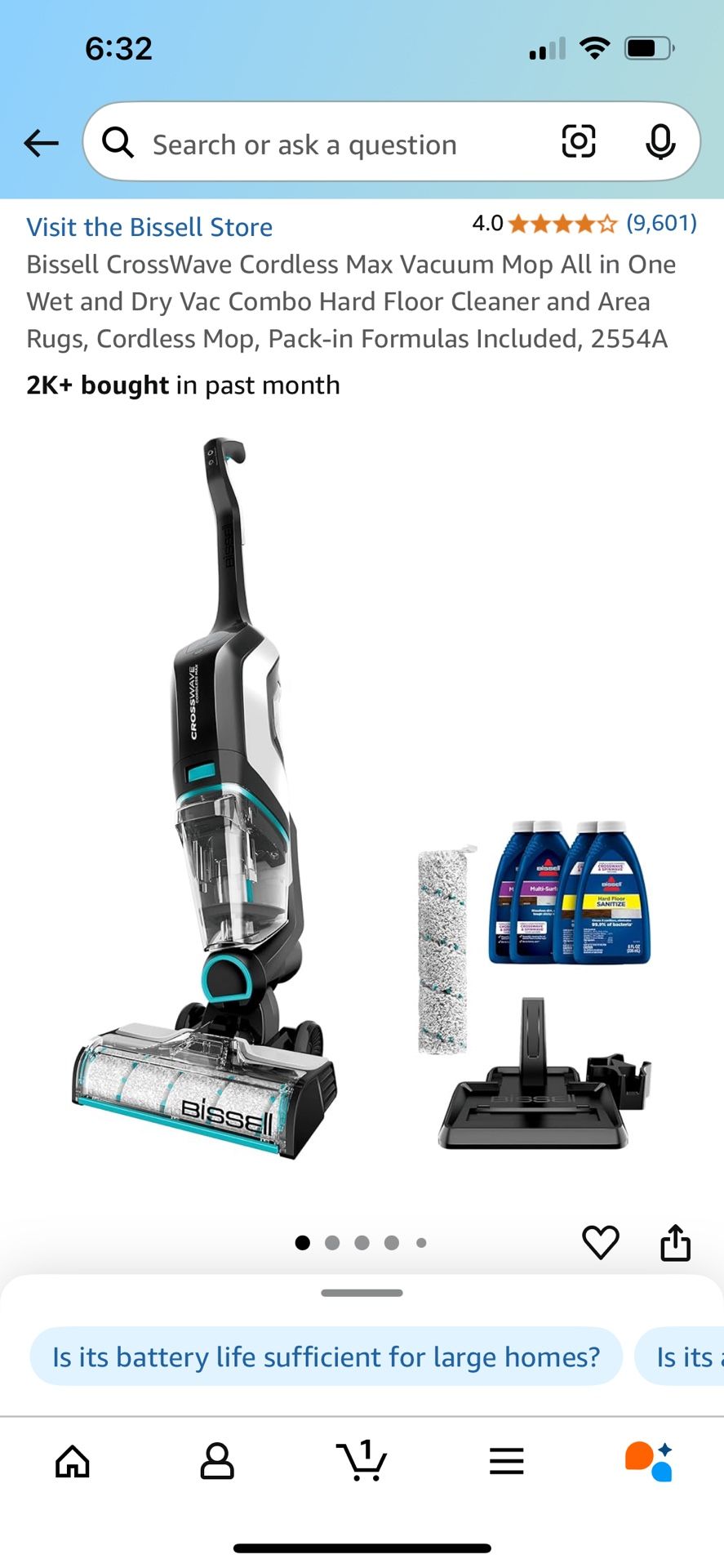 Bissell Cordless Vacuum and Mop
