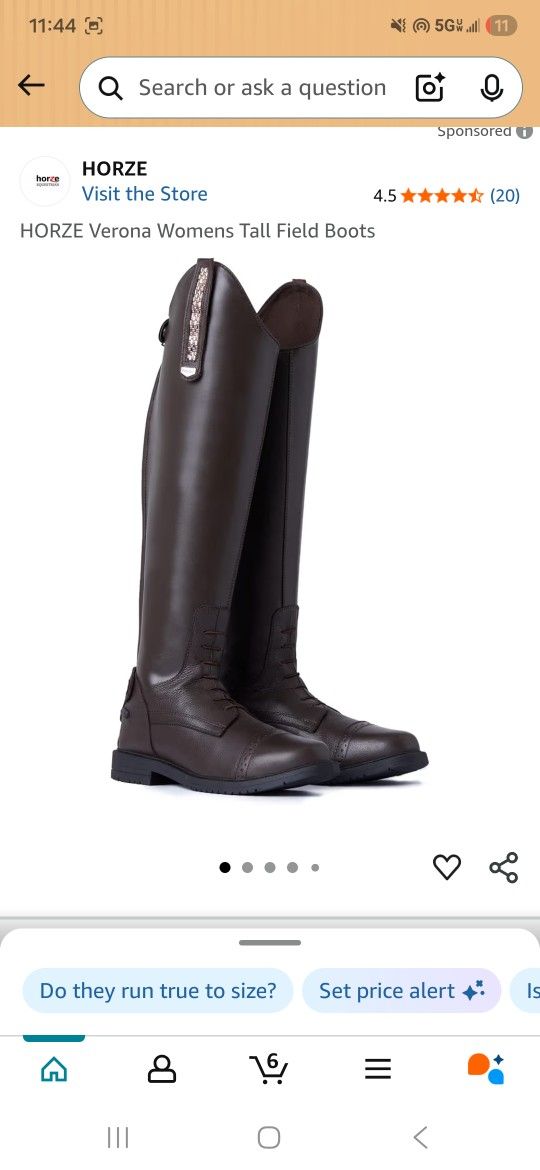 HORZE Verona Womens Tall Field Boots