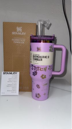 Stitch purple 40oz Tumbler 