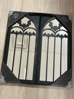 Gothic bat mirror