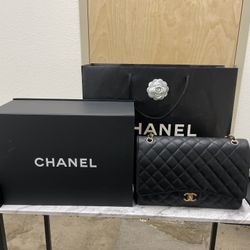 Chanel Jumbo Métis Double Flap Caviar Leather With Gold HW