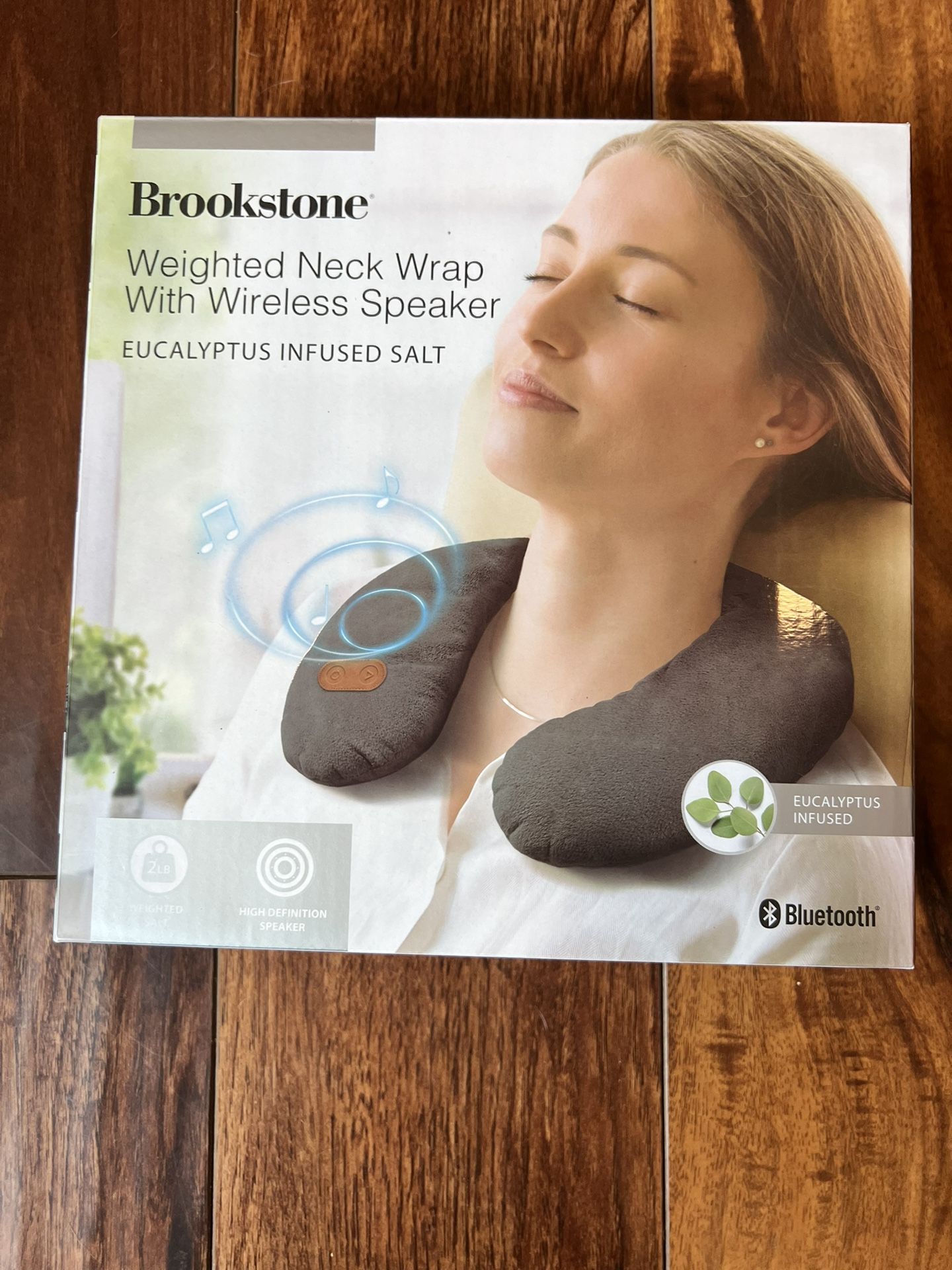 Brookstone Weighted Neck Wrap with Wireless Speaker