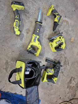 Ryobi tool collection everything tested working.