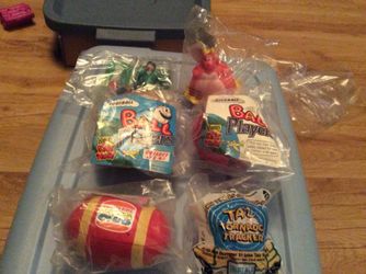 Vintage lot of never opened happy meal toys