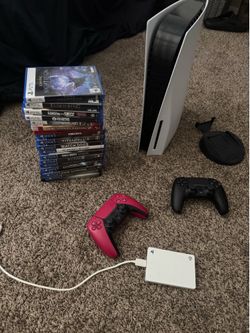 PS5 with games