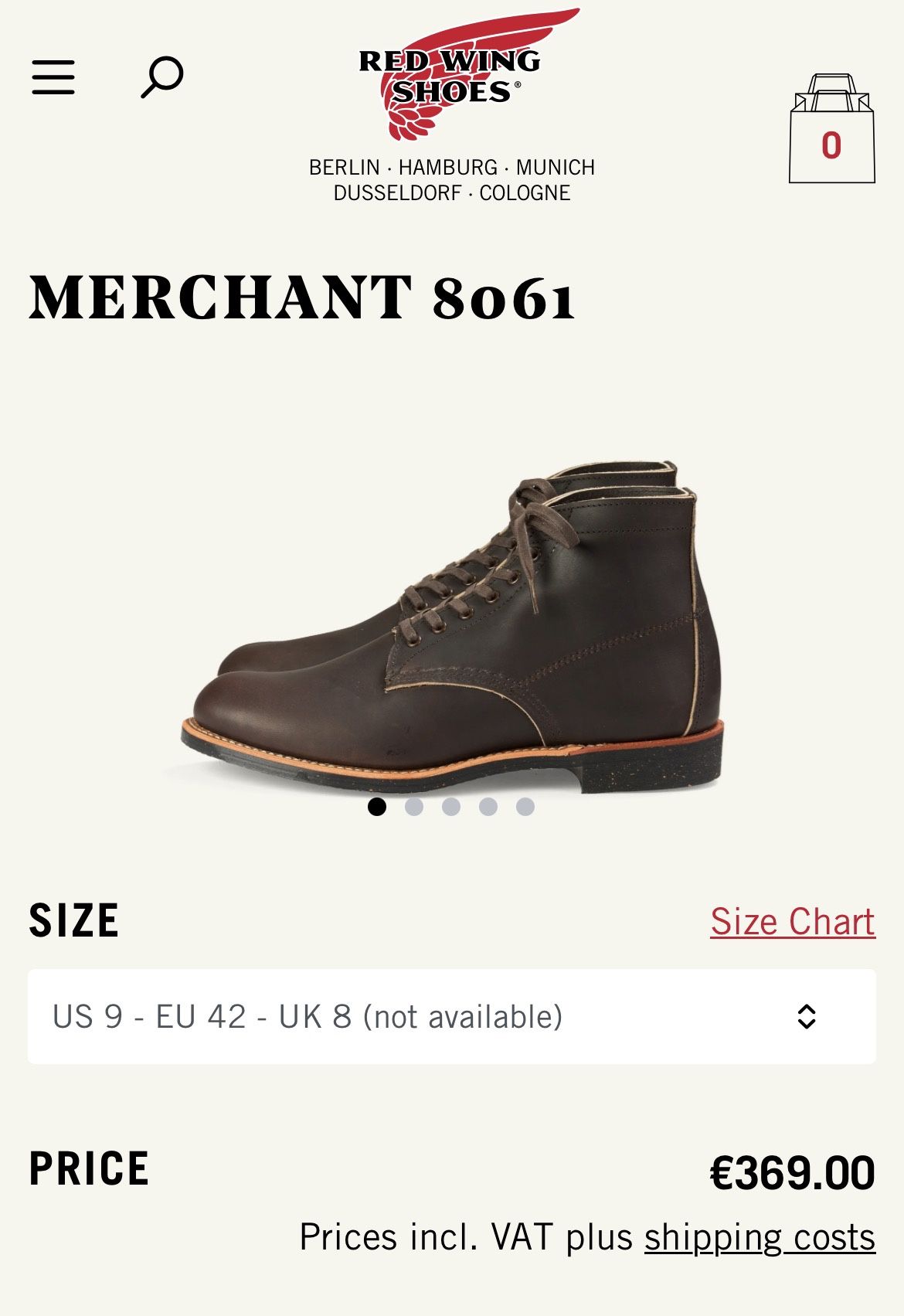 Red Wing Merchant 8061