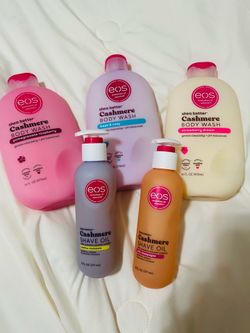 EOS Cashmere Body Wash & Shave Oil Set – 5 Bottles New