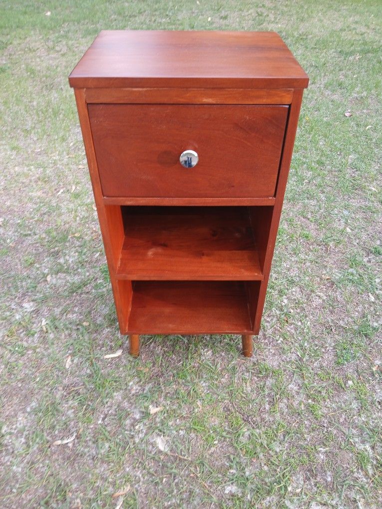 Mid Century Tall Nightstand
