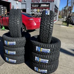 LT285-75-16 All Terrain RT Tires 880$ Installed Free Alignment 