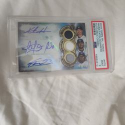 2019 Fernando Tatid , Vladimir Guerrero Signed Baseball Card