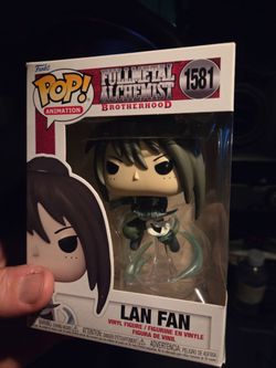 Funko Pop figure Full metal alchemist brotherhood Lan Fan hard to find and vaulted