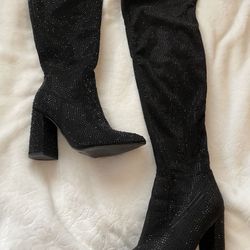 Womens Black Diomand Boot Set