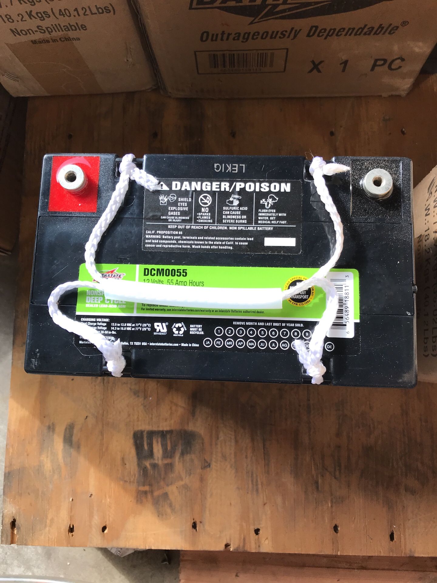 Interstate srm29 marine /RV batteries, dcm0055 handicap cart batteries