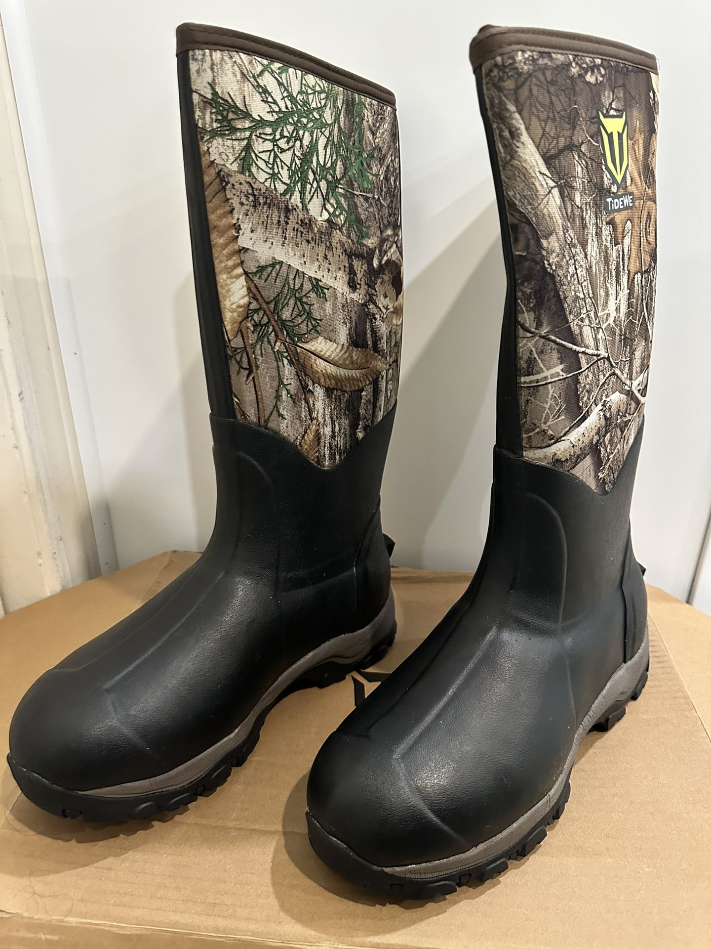 Tidewe Men’s Brown Camo Hunting Boots 400 ThinSulate Ultra Insulation Size 9 Tidewe Men main image 4