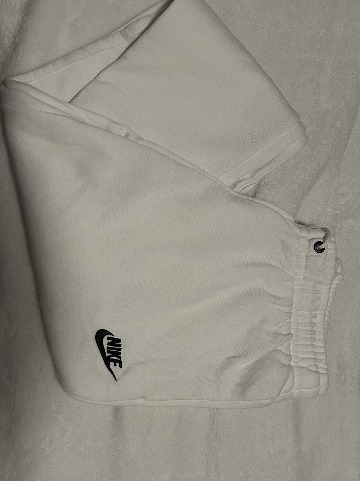 Nike White Sweatpants