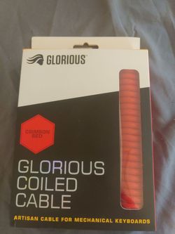 Glorious Coiled Cable Crimson Red
