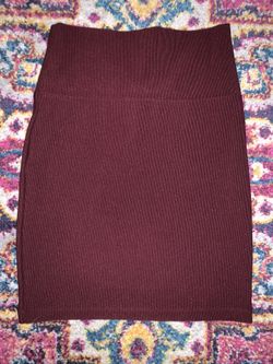 Forever 21 Burgundy Bandage Skirt Small