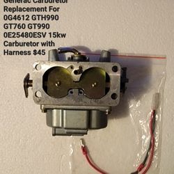 Generac Carburetor Replacement
 
