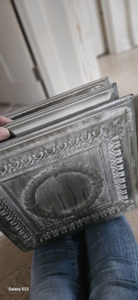 2 X 2 Metal Antique Tiles. 4